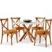 Cadeira Para Sala de Jantar e Estar Living Estofada Ávila L02 Couríssimo Whisky - Lyam