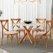 Cadeira Para Sala de Jantar e Estar Living Estofada Ávila L02 Linho Bege - Lyam