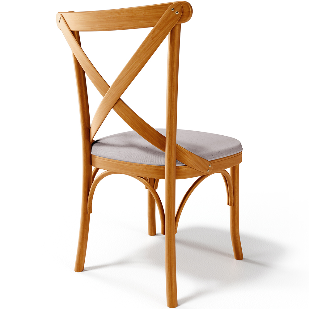Cadeira Para Sala de Jantar e Estar Living Estofada Ávila L02 Linho Bege - Lyam