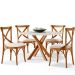 Cadeira Para Sala de Jantar e Estar Living Estofada Ávila L02 Linho Cru - Lyam
