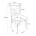 Cadeira Para Sala de Jantar e Estar Living Estofada Ávila L02 Linho Verde Musgo - Lyam