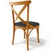 Cadeira Para Sala de Jantar e Estar Living Estofada Ávila L02 Linho Verde Musgo - Lyam