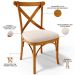 Cadeira Para Sala de Jantar e Estar Living Estofada Ávila L02 Suede Bege - Lyam