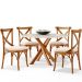 Cadeira Para Sala de Jantar e Estar Living Estofada Ávila L02 Suede Bege - Lyam