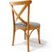 Cadeira Para Sala de Jantar e Estar Living Estofada Ávila L02 Suede Cinza - Lyam