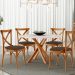 Cadeira Para Sala de Jantar e Estar Living Estofada Ávila L02 Suede Marrom - Lyam