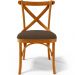 Cadeira Para Sala de Jantar e Estar Living Estofada Ávila L02 Suede Marrom - Lyam