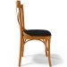 Cadeira Para Sala de Jantar e Estar Living Estofada Ávila L02 Suede Preto - Lyam
