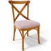 Cadeira Para Sala de Jantar e Estar Living Estofada Ávila L02 Suede Rosê - Lyam