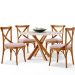 Cadeira Para Sala de Jantar e Estar Living Estofada Ávila L02 Suede Rosê - Lyam