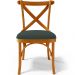 Cadeira Para Sala de Jantar e Estar Living Estofada Ávila L02 Suede Verde Musgo - Lyam