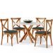 Cadeira Para Sala de Jantar e Estar Living Estofada Ávila L02 Suede Verde Musgo - Lyam