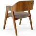 Cadeira Para Sala de Jantar e Estar Living Estofada Suran L02 Bouclê Bege - Lyam