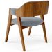 Cadeira Para Sala de Jantar e Estar Living Estofada Suran L02 Bouclê Cinza - Lyam