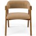 Cadeira Para Sala de Jantar e Estar Living Estofada Suran L02 Bouclê Mostarda - Lyam