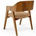 Cadeira Para Sala de Jantar e Estar Living Estofada Suran L02 Bouclê Mostarda - Lyam