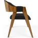 Cadeira Para Sala de Jantar e Estar Living Estofada Suran L02 Bouclê Preto - Lyam