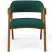 Cadeira Para Sala de Jantar e Estar Living Estofada Suran L02 Bouclê Verde - Lyam