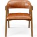 Cadeira Para Sala de Jantar e Estar Living Estofada Suran L02 Couríssimo Camel - Lyam