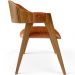 Cadeira Para Sala de Jantar e Estar Living Estofada Suran L02 Couríssimo Camel - Lyam