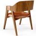 Cadeira Para Sala de Jantar e Estar Living Estofada Suran L02 Couríssimo Camel - Lyam