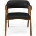 Cadeira Para Sala de Jantar e Estar Living Estofada Suran L02 Couríssimo Preto - Lyam