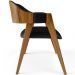 Cadeira Para Sala de Jantar e Estar Living Estofada Suran L02 Couríssimo Preto - Lyam