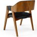 Cadeira Para Sala de Jantar e Estar Living Estofada Suran L02 Couríssimo Preto - Lyam
