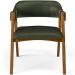 Cadeira Para Sala de Jantar e Estar Living Estofada Suran L02 Couríssimo Verde Musgo - Lyam