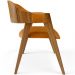Cadeira Para Sala de Jantar e Estar Living Estofada Suran L02 Couríssimo Whisky - Lyam