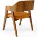 Cadeira Para Sala de Jantar e Estar Living Estofada Suran L02 Couríssimo Whisky - Lyam