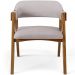 Cadeira Para Sala de Jantar e Estar Living Estofada Suran L02 Linho Bege - Lyam