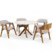 Cadeira Para Sala de Jantar e Estar Living Estofada Suran L02 Linho Bege - Lyam