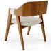 Cadeira Para Sala de Jantar e Estar Living Estofada Suran L02 Linho Champagne - Lyam