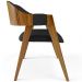 Cadeira Para Sala de Jantar e Estar Living Estofada Suran L02 Linho Chumbo - Lyam