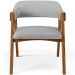 Cadeira Para Sala de Jantar e Estar Living Estofada Suran L02 Linho Cinza - Lyam