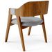Cadeira Para Sala de Jantar e Estar Living Estofada Suran L02 Linho Cinza - Lyam