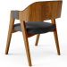 Cadeira Para Sala de Jantar e Estar Living Estofada Suran L02 Linho Cinza Escuro - Lyam
