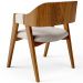 Cadeira Para Sala de Jantar e Estar Living Estofada Suran L02 Linho Cru - Lyam