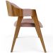 Cadeira Para Sala de Jantar e Estar Living Estofada Suran L02 Linho Rosê - Lyam