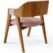 Cadeira Para Sala de Jantar e Estar Living Estofada Suran L02 Linho Rosê - Lyam