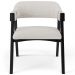 Cadeira Para Sala de Jantar e Estar Living Estofada Suran L02 Preto Bouclê Cru - Lyam