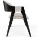 Cadeira Para Sala de Jantar e Estar Living Estofada Suran L02 Preto Bouclê Cru - Lyam