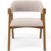 Cadeira Para Sala de Jantar e Estar Living Estofada Suran L02 Suede Bege - Lyam