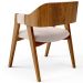 Cadeira Para Sala de Jantar e Estar Living Estofada Suran L02 Suede Bege - Lyam