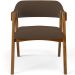 Cadeira Para Sala de Jantar e Estar Living Estofada Suran L02 Suede Marrom - Lyam