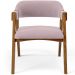 Cadeira Para Sala de Jantar e Estar Living Estofada Suran L02 Suede Rosê - Lyam