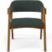 Cadeira Para Sala de Jantar e Estar Living Estofada Suran L02 Suede Verde Musgo - Lyam