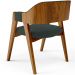 Cadeira Para Sala de Jantar e Estar Living Estofada Suran L02 Suede Verde Musgo - Lyam