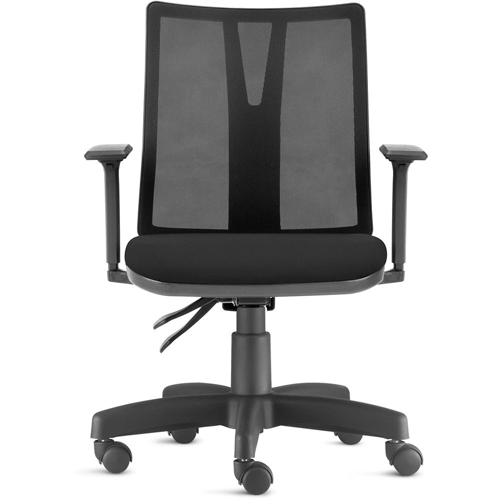 Cadeira de Escritório Diretor Giratória Executiva Addit F02 Crepe Preto - Lyam Decor